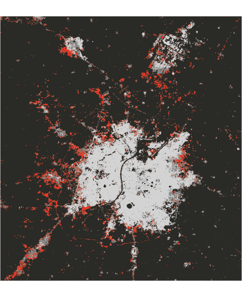 Ahmedabad Urban Expansion Map