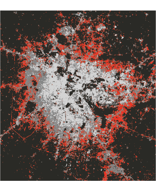 Bangalore Urban Expansion Map