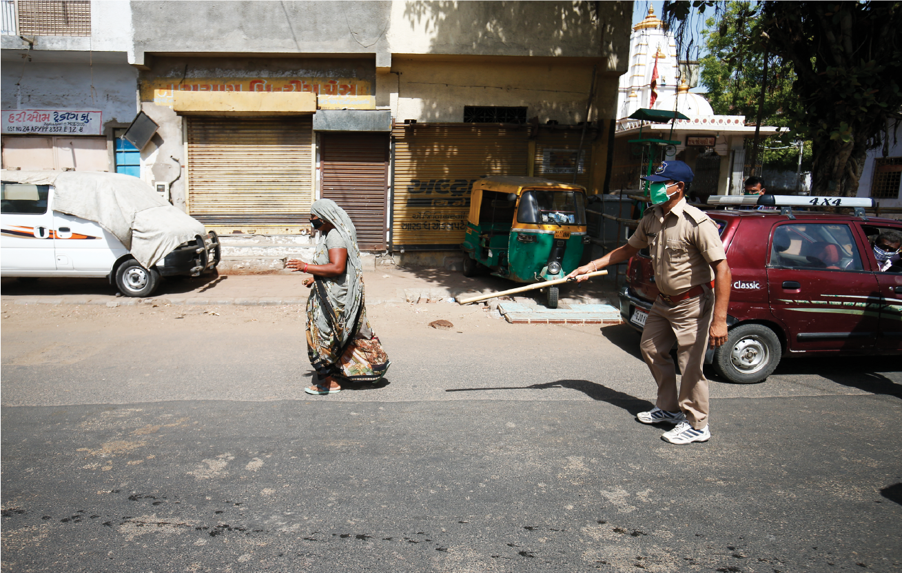 Police enforcement during lockdown